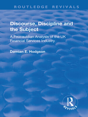 cover image of Discourse, Discipline and the Subject